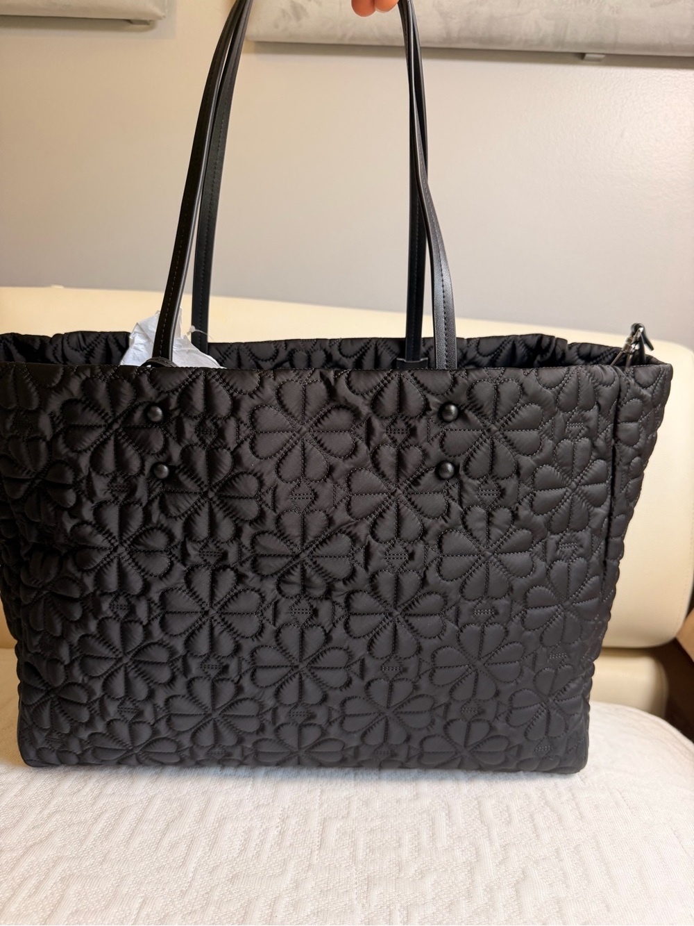 Brand new Kate Spade Tilly Large Quilted Tote Black